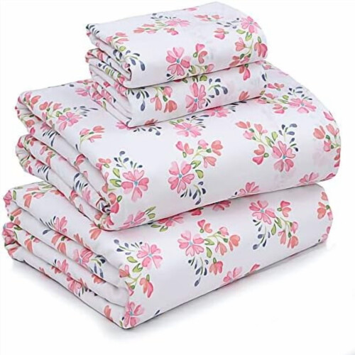 100% Cotton Percale Queen Sheet Set 4-Piece