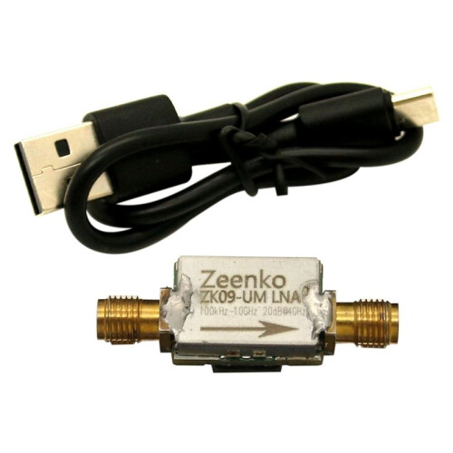 Zeenko UM Series Low Noise Amplifier USB Type-C Interface 20dB High Gain LNA RF Power Preamplifier Module ZK09-UM