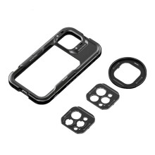 NEEWER Phone Rabbit Cage Video Rig for 16 Pro with Snap 67mm Filter Adapter Aluminum Case for Video Recording