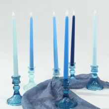 BalsaCircle8Blue11" LED vegyes kúpos lángmentes gyertyafények esküvői fogadásra