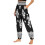 Women's Printed Wide-Leg Pants Soft Polyester Stretch 1