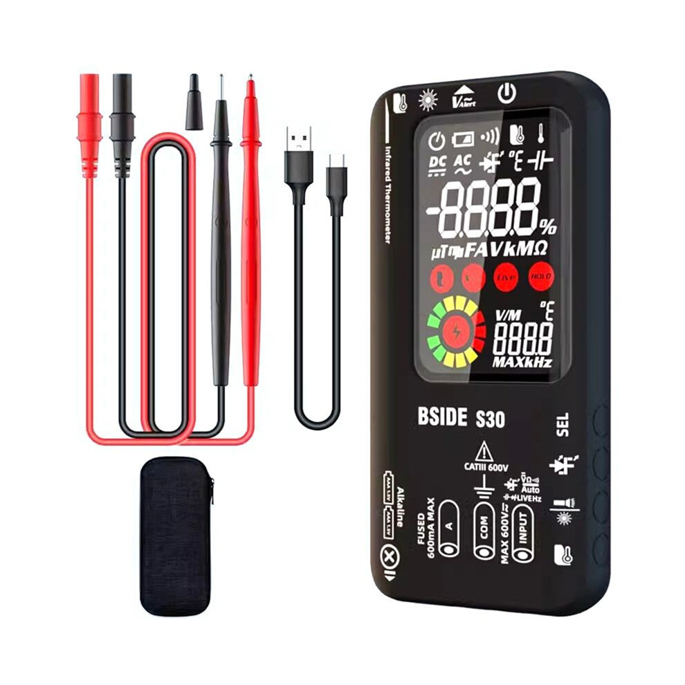 Bside Digital Multimeter Infrared Temperature 15V Diode Led Rechargeable Multimeter Dmm A 6031119607693