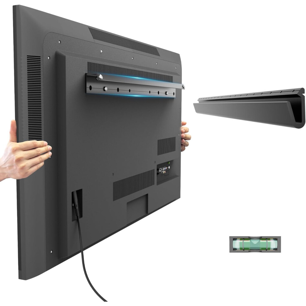 No-Drill Drywall Tv Mount For 22-55" Tvs Up To 100 Lbs, Studless Installation, All Hardware Included Â Level Bubble Meter 9329345101205