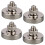 105lbs N52Round Neodymium Magnets, 4-Pack, M8Thread Stud, Compatible with Refrigerator, Pegboard, Garage Tools 1