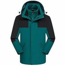 Chaqueta de invierno 3 en 1 para mujer con capucha desmontable, cortavientos, con aislamiento térmico, ideal para deportes al aire libre y clima