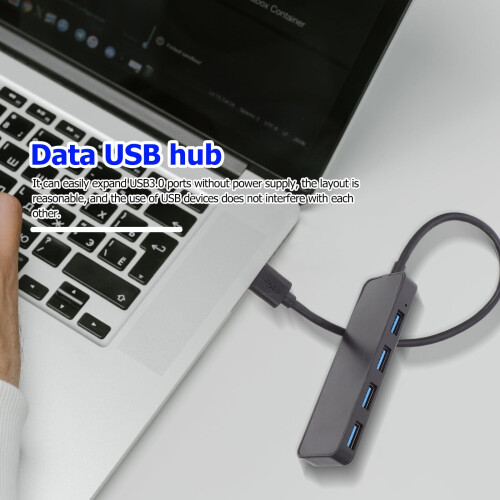 Draagbare USB-hub USB 3.0 met 4 poorten, dockingstation, multifunctionele USB-datahub 1