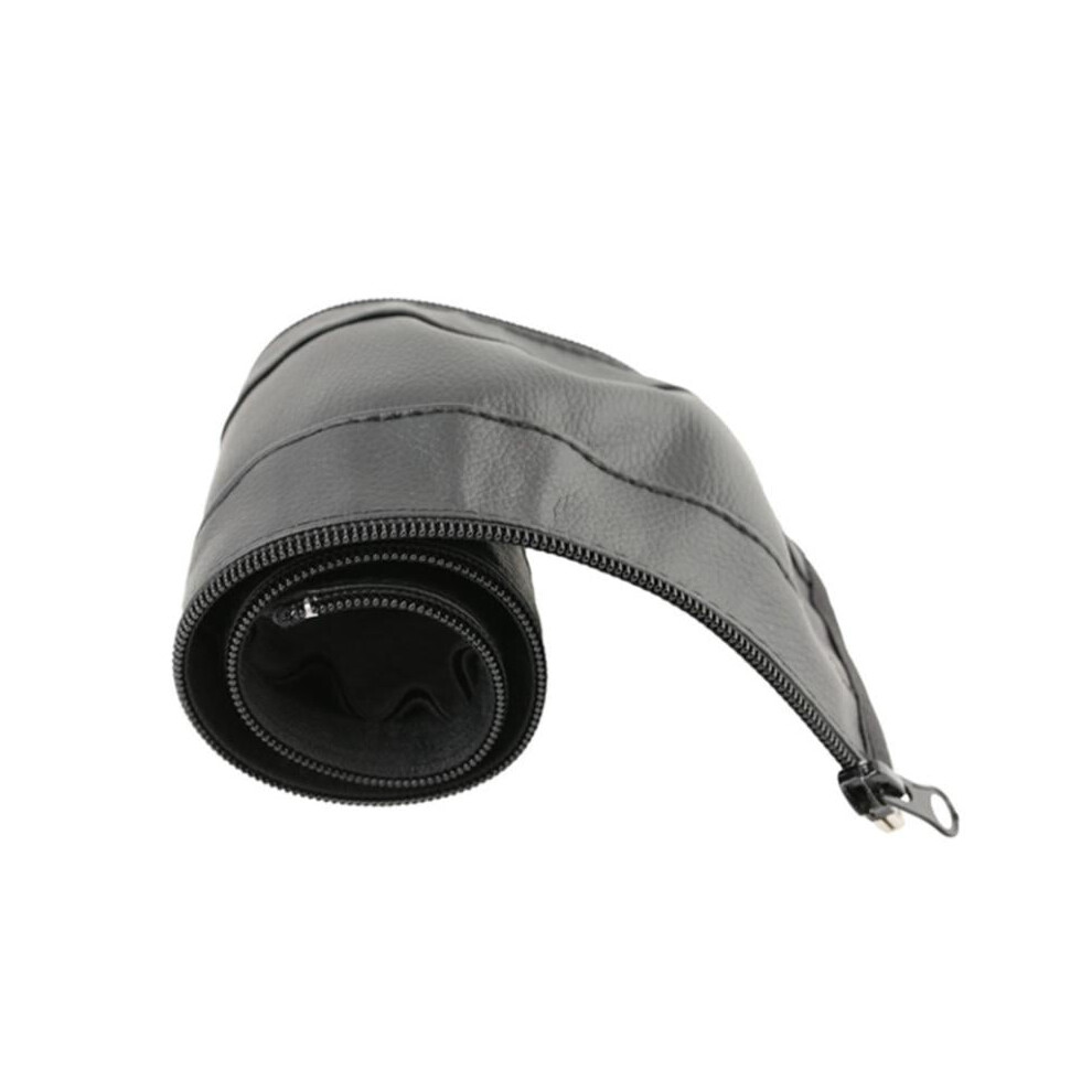 Stroller Handlebar PU Cover Baby Stroller Handle Grip Cover Replacement Protective Baby Stroller Handle Sleeve Cover with Zipper