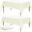 White Polyester Tablecloth 90in Round 6 Pack 1