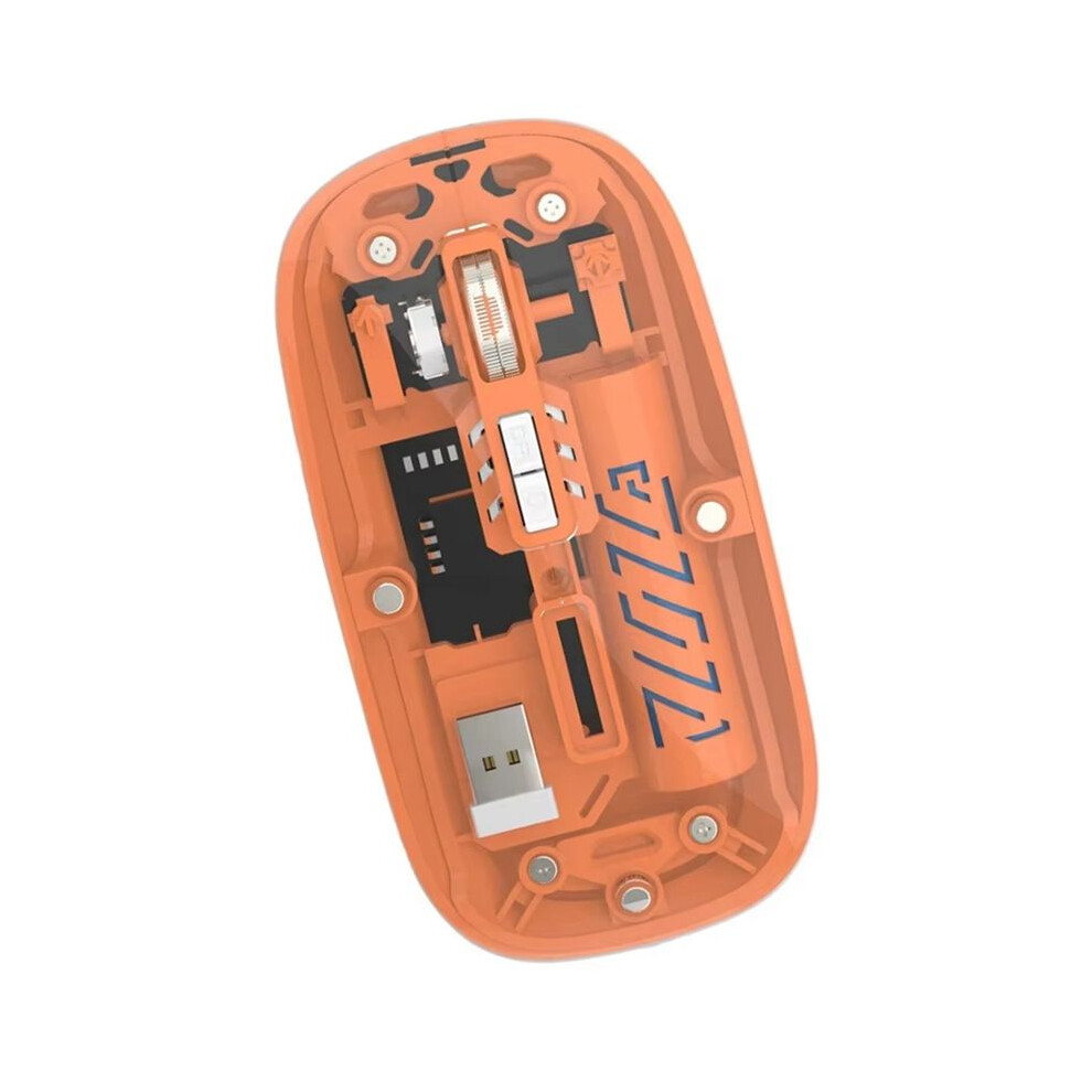 Transparent Wireless Mouse Dual Mode 2.4G Rechargeable Mouse Noiseless Cordless Computer Mice For Pc Laptop B 4713858149734