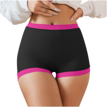 Lenjerie intimă pentru femei lulshou, sport, pantaloni scurți, respirabili, blocuri de culoare, S