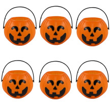 db-os Halloween töklámpás vödör gyerekeknek – kis műanyag cukorvödrök, kompatibilisek a Trick or Treat játékkal