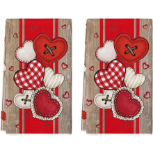 Valentinstag-Geschirrtücher, 2er-Set – 45,7 x 66 cm, weich