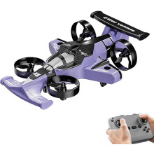 Carro RC 2 em 1 e Drone com Rotação de 360, Drift em Alta Velocidade e 3 Velocidades – Compatível com Crianças a partir de 3 Anos