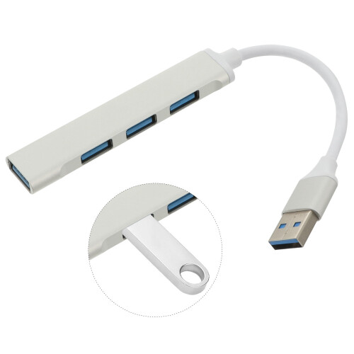 Ανθεκτικός διανομέας USB από κράμα αλουμινίου FRCOLOR για υπολογιστή με διαχωριστή USB