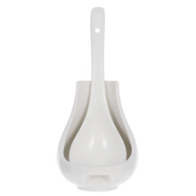Ensemble de 1 louche et repose-cuillère de cuisine - Porte-cuillère décoratif - Support de cuillère à soupe raffiné