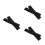 3Paires Sangles Polyvalentes Pour Gymnastique Cheer Noires 6