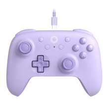 8BitDo Controlador de Juegos con Cable con Joystick de Efecto Hall para PC Windows 10/11 para Raspberry Pi Accesorios de Juegos para