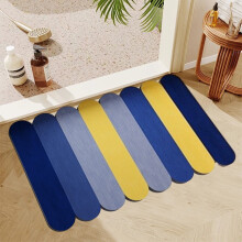 Covor de baie antiderapant, super absorbant și cu uscare rapidă, spate din cauciuc, lavabil, pentru podeaua căzii/dușului – 40x60 cm