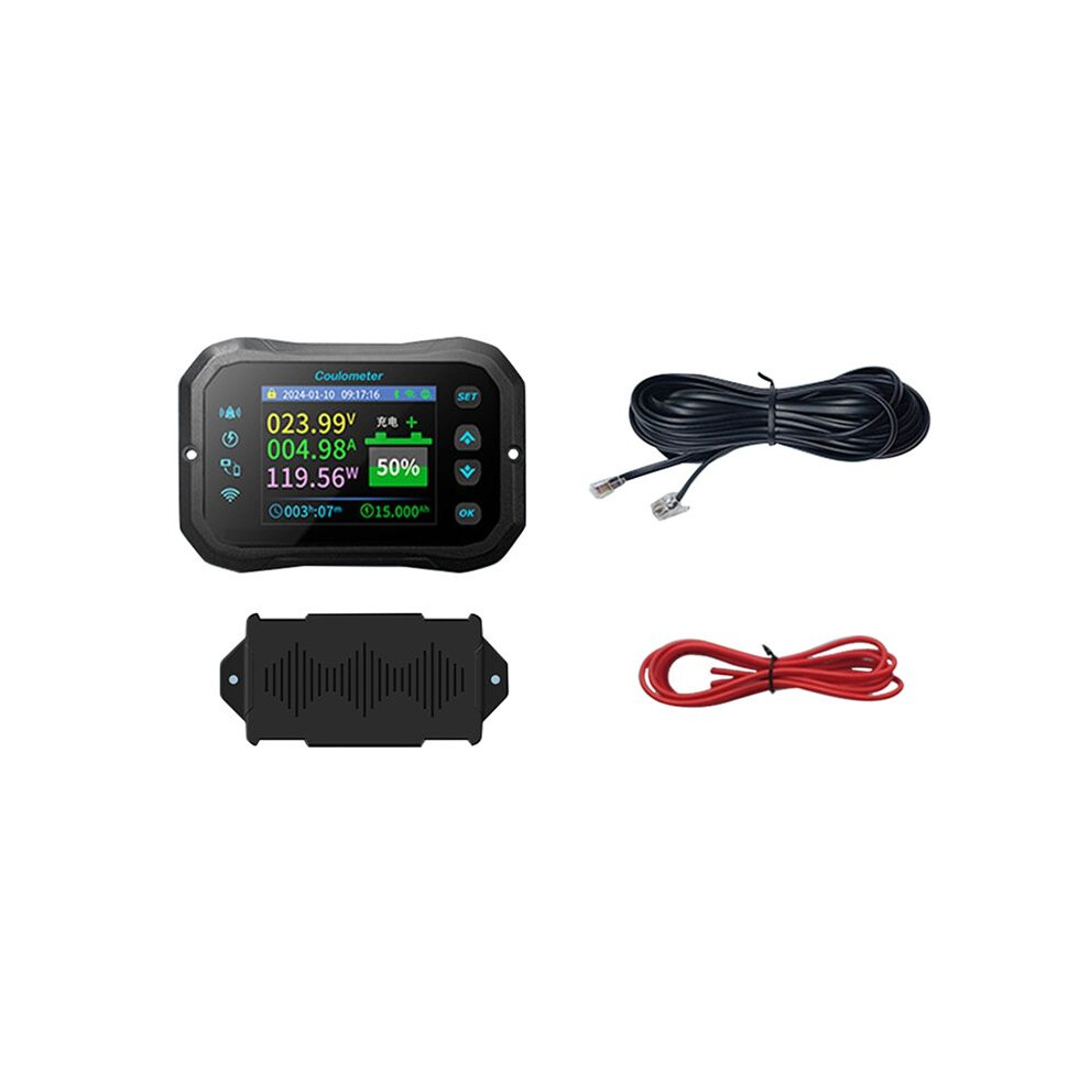 Wifi Coulomb Meter- Power Volt-Ammeter For Lithium & Lead Acid Batteries, Rv Battery Capacity Indicator & Monitor Km140f 4711947167164