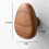 Scandinavian Solid Wood Wall Hook – Pebble Shape 1