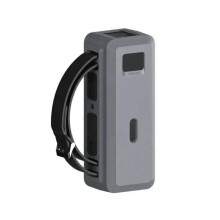 SIKAI Siliconen Hoes voor 737 140W Power Bank TF/SIM Kaart PIN Opbergzak Beschermhoes Reistas Grijs