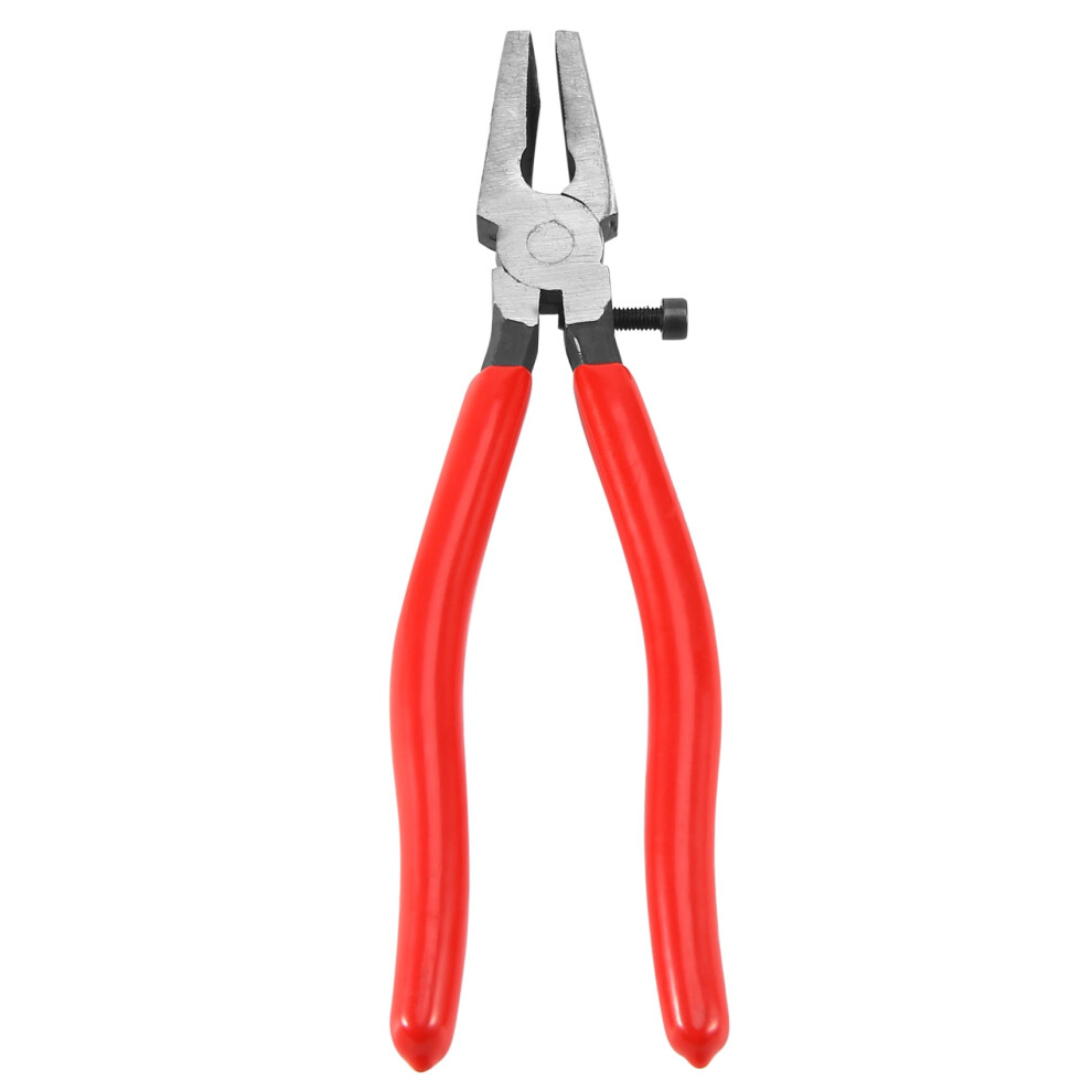 Heavy Duty Key Fob Pliers Tool, Metal Glass Running With Flat Jaws, Studio Attach Rubber Tips Perfect For Hardware Install And Stained Work 9329345100482
