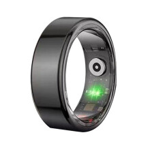 Anillo Inteligente R06, Monitor de Salud, Monitor de Frecuencia Cardíaca y Sueño, Resistente Al Agua IP68, Modos Multideportivos, Color Negro