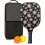 Σετ κουπιών Pickleball με ρακέτες από fiberglass σε floral σχέδια, 2 μπάλες και τσάντα – 1