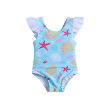 Baby Unisex Cotton Autumn Print Sleeveless Romper Bodysuit Swimwear For 12-18 Months