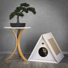 Triangle House | Kryjówka, Drapak, Jaskinia | Canadian Cat | Biały