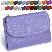 Women's Genuine Leather Bifold Wallet with RFID Protection, Card Holder & Coin Purse – Compatible with All Cards