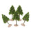15Pièces Arbres Miniatures Pour Décor En Vert 2