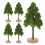 15Pièces Arbres Miniatures Pour Décor En Vert 3