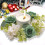 Artificial Hydrangea Rose Candle Ring – 20cm Plastic 4