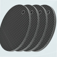Silicone Trivet Mats 4-Pack 7x7 Inch Grey