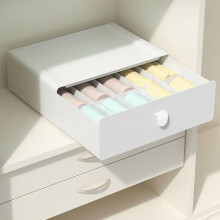 Plastic Underwear Organizer Drawer, 15-Compartment, Beige