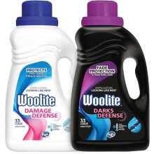 Sada tekutého pracího prostředku Darks Defense & Damage Defense, 33 dávek, 50 fl oz, kompatibilní s běžnými i vysokotlakými pračkami