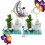 2Pièces Support Notes Mini Théière Coloré Accessoire Déco Table 5