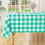 Rectangle Vinyl Tablecloth with Flannel Back, 60x102 in, 1
