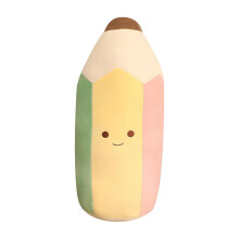 Simpatico cuscino a forma di matita in peluche per bambini – Grande cuscino decorativo per la classe, per la sala lettura, regalo di compleanno/per