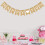 Ρετρό Λινό Banner με Σημαία Swallowtail για πάρτι γενεθλίων Happy70th, γιρλάντα με 3