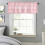 Pink and White Buffalo Check Valance 42 x 12 in 1