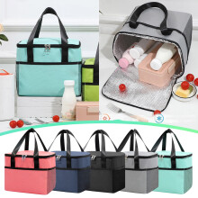 Sac isotherme Bento pour femmes/hommes – Sac à déjeuner isotherme étanche avec bandoulière, idéal pour le bureau, les pique-niques, la