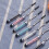 10 penne stilo capacitive universali con glitter per tablet 8