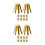 20Pièces Shim En Laiton Pour Manche De Golf Octopus Stables 5