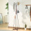 Coat and Hat Rack Freestanding Metal with Hooks 1