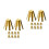 20Pièces Shim En Laiton Pour Manche De Golf Octopus Stables 7
