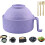 Ramen Cooker skålset med skedfilterlock 1200 ml 1