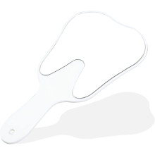 Cute Tooth Shaped Mirror - Handheld Makeup Mirror with Handle for Women & Kids - Lightweight & Smooth