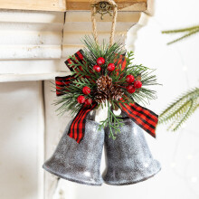 Stijggn Vintage Gold Christmas Bells, Hanging Wind Chimes Decor – Compatible with Christmas Home Decor